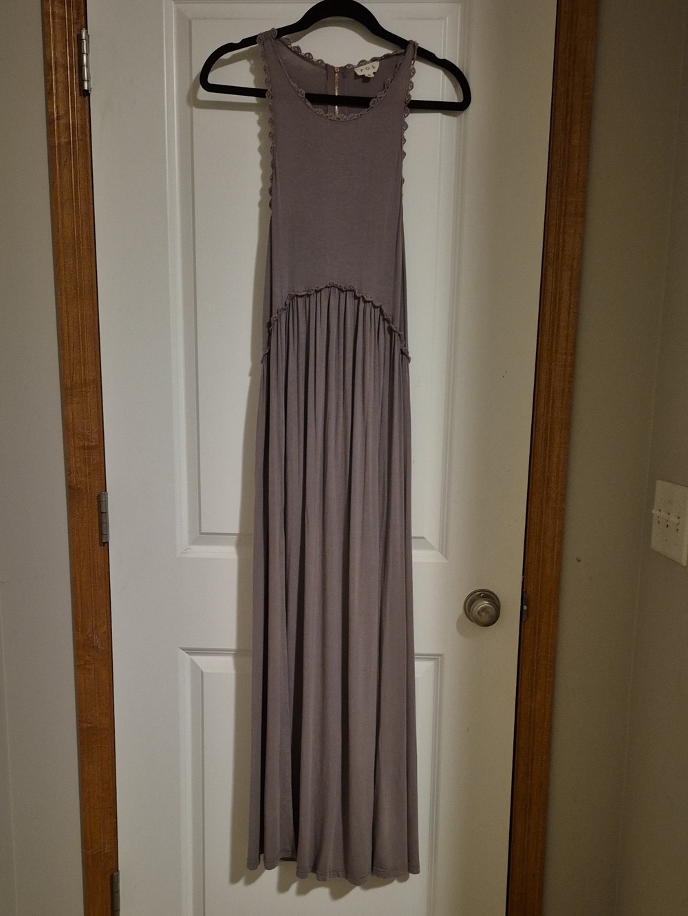 POL Sleeveless Maxi Dress in Dusty Mauve